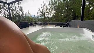 pov hot boss's sexy stepdaughter shares cabin big cum explosion