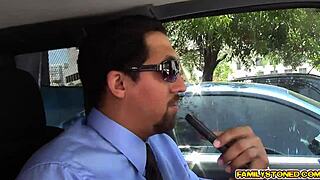 Juan licks Lucy Doll's tits while fingering deeply