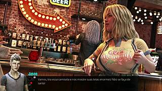 jason, come lick these balls on my big black cock in the public bar
