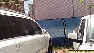 Juan licks Lucy Doll's tits while fingering deeply
