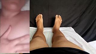 Young nerd girl caught masturbating gets cuckold domination on small cock