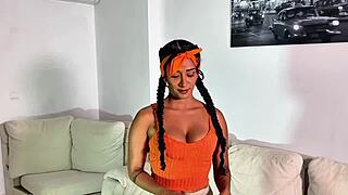 boss chokes me on his huge cock for not cleaning his house right