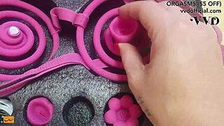 vvd bikini unboxing sparks first nipple tease to wild teen orgasm