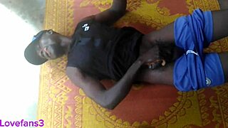 Big black cock enema play leads to messy interracial farting