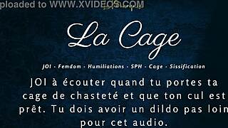 Locked in Femdom Cage? Take This Anal JOI and Beg for More!