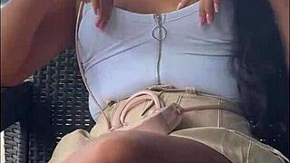 Horny Latina Fucked Public Lover Closeup