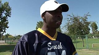 Horny Cheerleader Craves All BBC Gangbang!