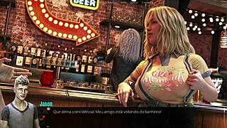 jason, come lick these balls on my big black cock in the public bar