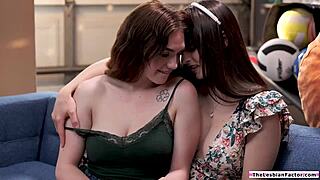 i finger and lick busty college teen's shaved pussy