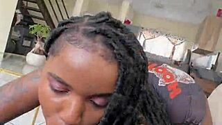 Ripping hole in booty shorts for deep creampie in tight wet pussy