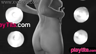 curvy latina blonde milf bombshell strips petite figure big ass centerfold