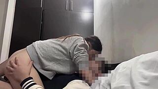 im so horny skinny girl ridin this huge cock non stop cant get enuff oh god!