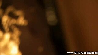 brunette babe strips erotically dancing nude in glamorous indian tease