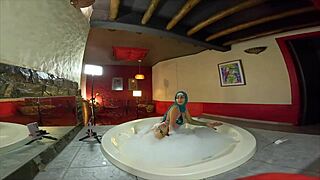 Pussy To Mouth Action In Steamy Jacuzzi With Mia Niqab