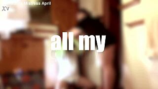 dominatrix april trains latex toilet slave butler