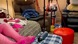Fuscia Granny Chicopee Devours Cock with Sloppy Deepthroat Sucking!