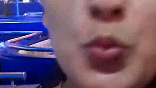 Bia fire's curvy latina body drains balls in quick backstage bangs