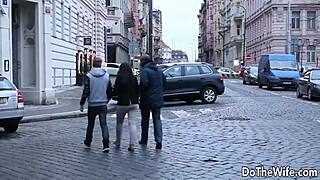 BBC Fills Hairless Wife Ass as Cuck Licks Pussy During Deep Fuck