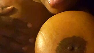 Woman Applies Lotion to Her Chest