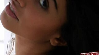 Nadia Altero bares her brunette body nude on erotic beach as solo nudist slut