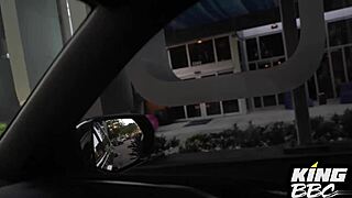 curvy latina slut deepthroats huge bbc in escalade before sloppy facial cumshot
