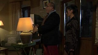 aroused blowjob for old man turns into voyeur masturbation thrill