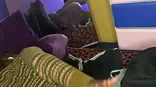 spanking the naughty bad girl's huge ass leads to solo ass worship play