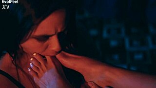 svetlanna's sensual white toenails deeply seduce gorgeous ravena