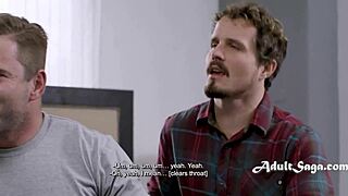 Anna de Ville guides virgin men's first anal threesome adventure