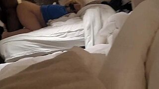 thick girlfriend mirror pounded huge cock hotel quickie