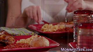 Hot Lesbian Milf Scissoring Teen in Intense Tribbing Session!
