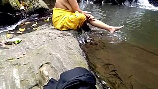 public jungle bath sparks sneaky ass pounding