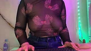 petite bbw teen stuffs huge dildo deep in fat pussy till creamy cum explosion