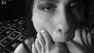 svetlanna's sensual white toenails deeply seduce gorgeous ravena