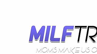 i can't resist shoving my throbbing cock deep into this horny lipstick milf's eager mouth