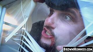 halloween treat for chocolate teen's petite pussy allure