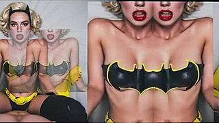 Intense Halloween costume cosplay wild fucking action