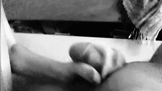 mature blonde milf with big pussy lips humiliates small soft cock man