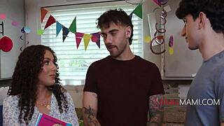 Petite Latina MILF Demands Anal Gangbang on Birthday