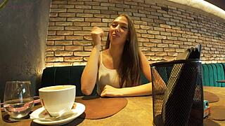 intriguing threesome invite with braces babe and her teasing fuck doll