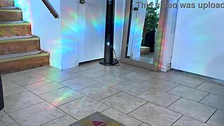maintenance man pounds cam girl's big tits in pov creampie frenzy