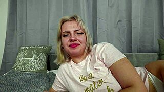 Big Ass 18yo Blonde Gulps Massive Cum Load