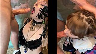 cosplayer olivia jarden hints at photographer's throbbing juicy cock deep down her throat
