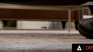 horny addison toys pussy then takes wild doggystyle pounding