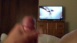 amateur strokes massive cock during erotic solo massage to orgasm 😍