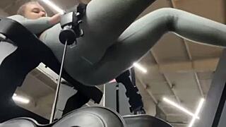 Juicelussie's Extreme Gym Anal Pounding With Monster Cock