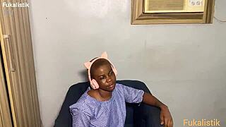 naughty ebony student ditches math for bbc teacher ride