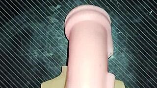 Trio Kissy and Dolly Suck Cock Ending in Titty Fuck Creampie