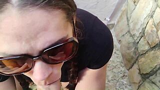 schoolteacher sucks young student cock deep and takes facial cumshot