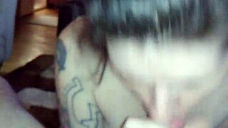 pregnant amateur deepthroats thick uncut 8-inch cock pov homemade blowjob